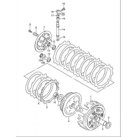 Plateau de pression 125 RM 92 - 08