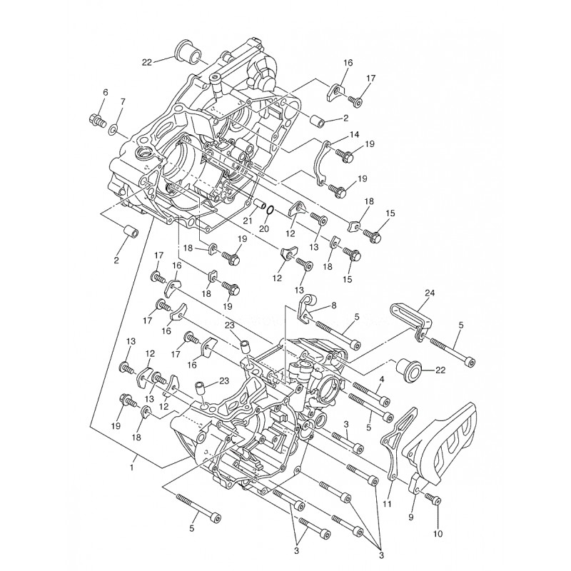 Vis de vidange d'huile 125 YZ 07 - 20 / 250 YZF 06 - 18 / 250 WRF 06 - 17 / 450 YZF 09 - 19 / 450 WRF 07 - 20