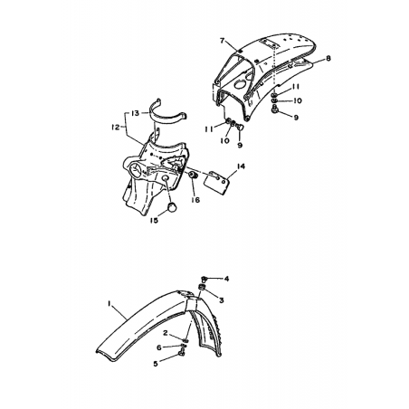 Bavette d'amortisseur 125 DTMX