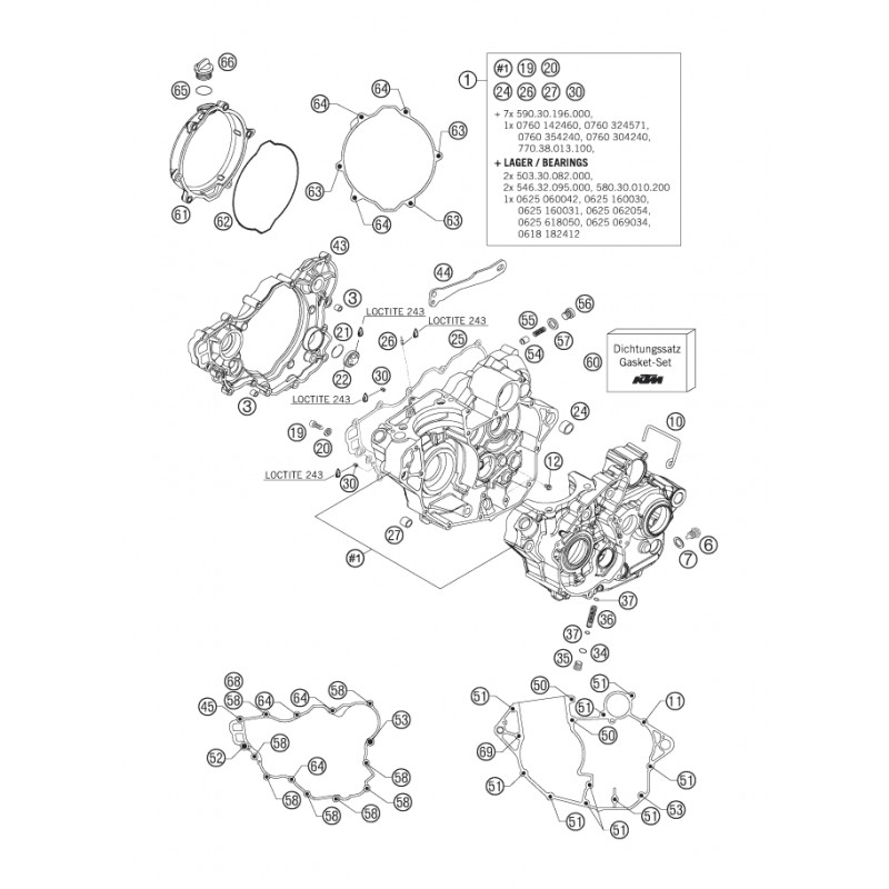 Couvercle d'embrayage 250 SXF 09 - 12 / 250 EXC-F 09 - 13