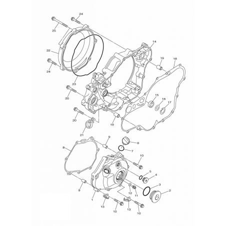 Carter d'embrayage 450 YZF 14 - 17 / 450 WRF 16 - 18