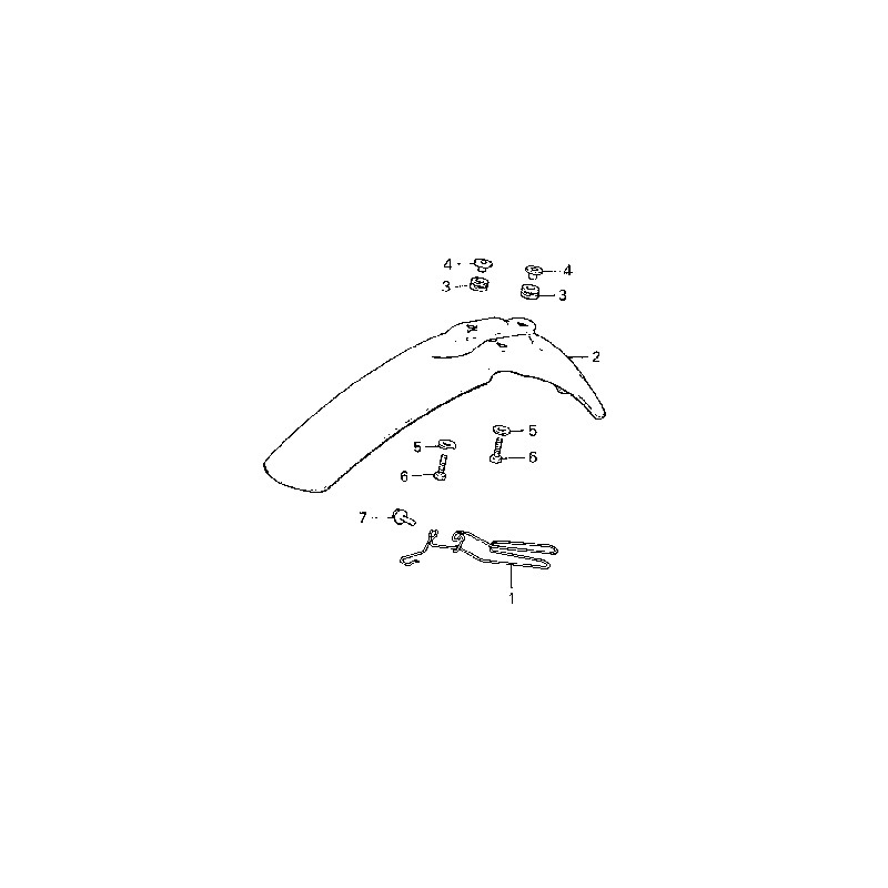 Guide câbles de fourche 125 XLS 79