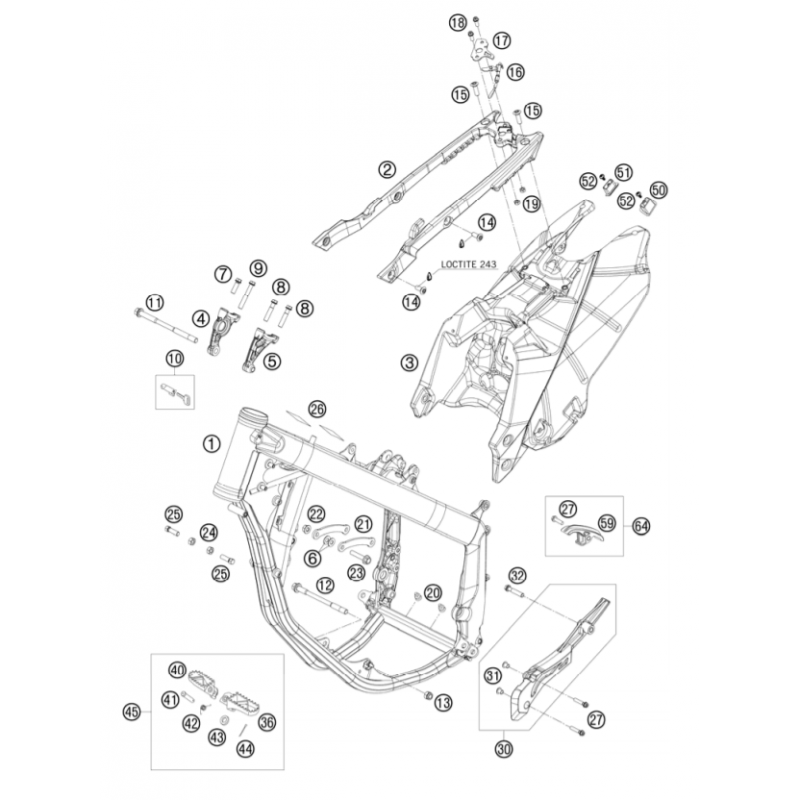 Support de boucle 390 FE 10 - 12 / 450 570 FE 09 - 12