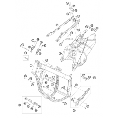 Support de boucle 390 FE 10 - 12 / 450 570 FE 09 - 12