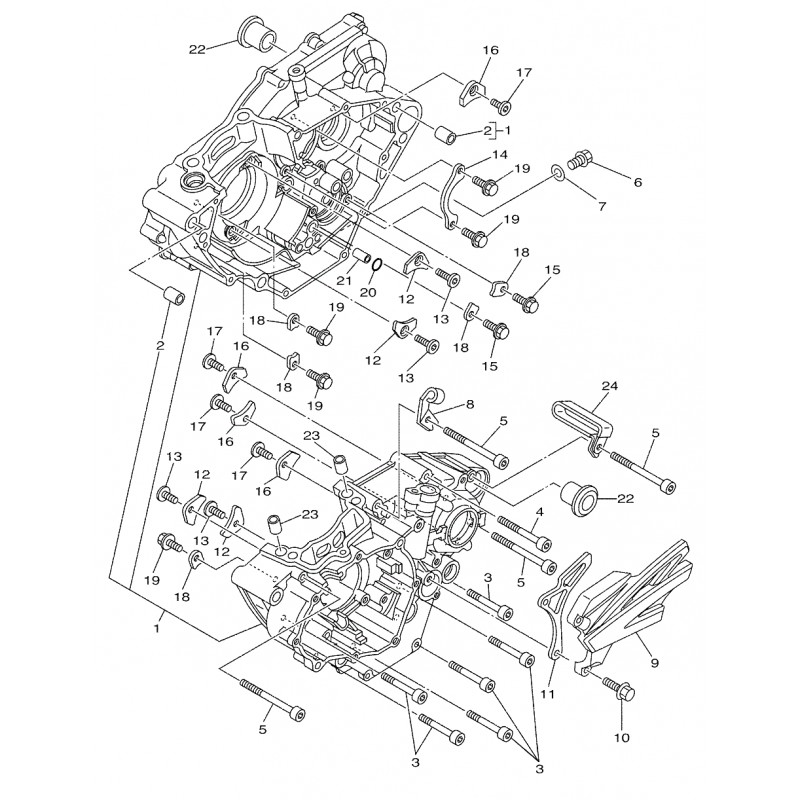 Protège pignon 250 YZF 10 - 11