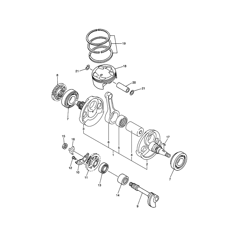 Pignon d'équilibrage 450 YZF 03 - 05 / 450 WRF 03 - 06