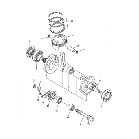 Pignon de distribution 450 YZF 03 - 05 / 450 WRF 03 - 06