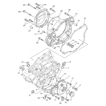 Couvercle d'allumage 250 YZF 10 - 13