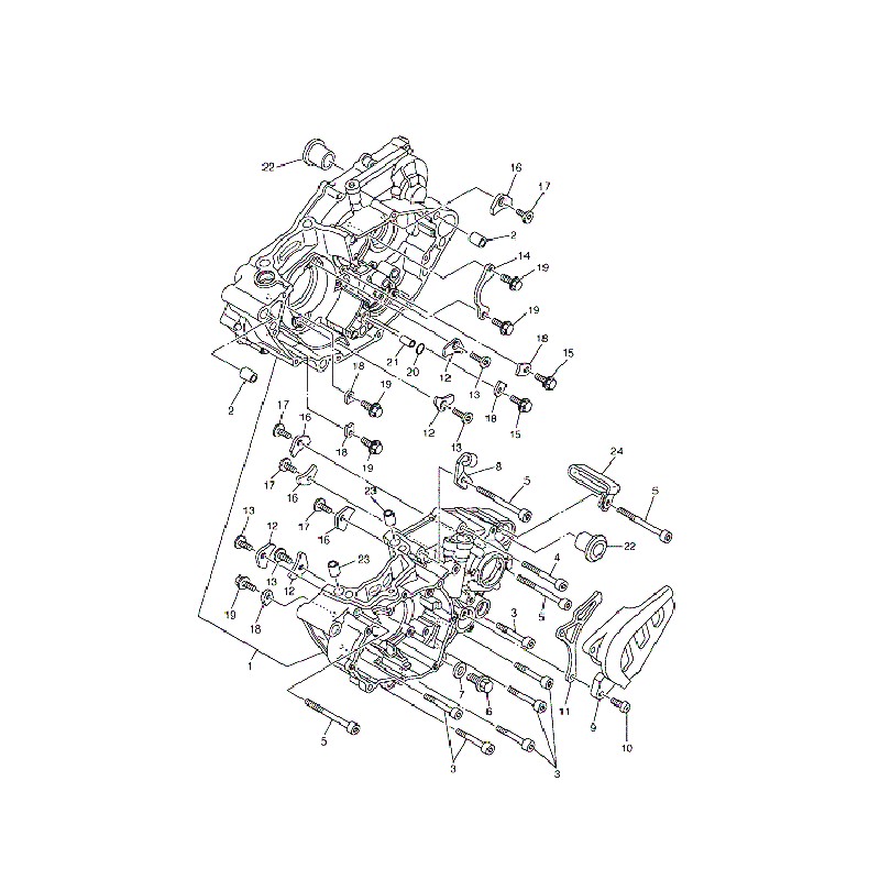 Vis de vidange 125 YZ 05 - 06 / 250 YZF WRF 01 - 05 / 450 YZF WRF 03 - 05