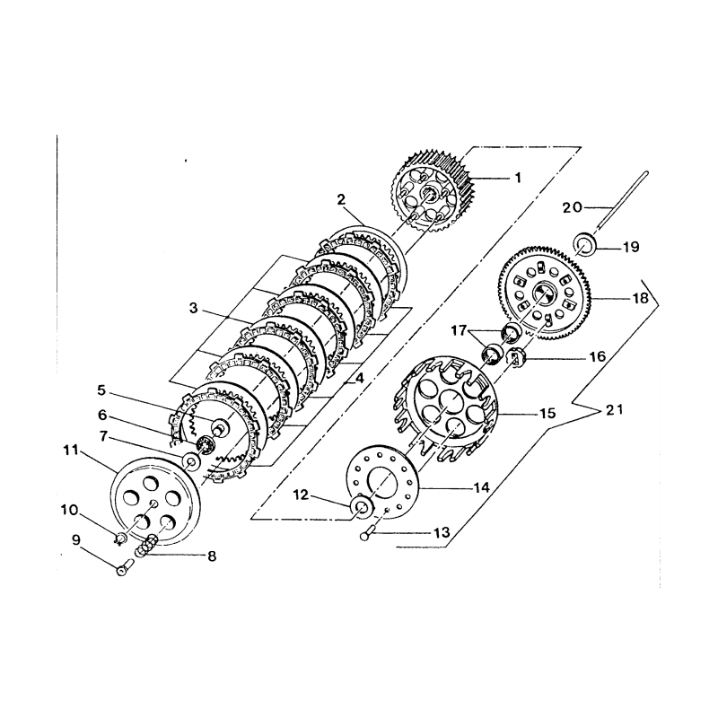 Rondelle de transmission primaire 80 85 125 TM 94 - 22 / 144 TM 08 - 22 / 300 TM 05
