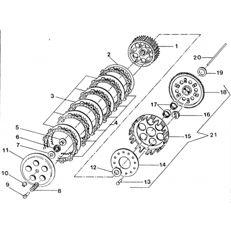 Rondelle de transmission primaire 80 85 125 TM 94 - 22 / 144 TM 08 - 22 / 300 TM 05