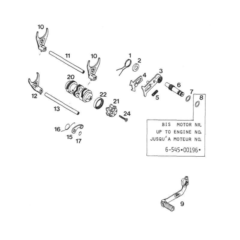 Barillet 240 250 MX GS 87 - 89