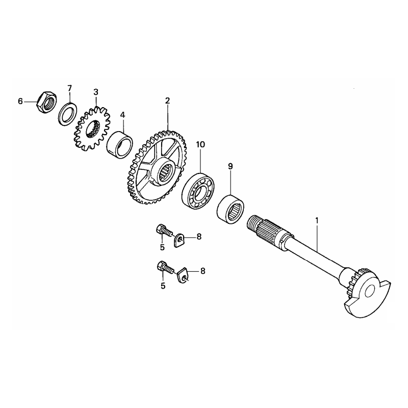 Ecrou de balancier d'équilibrage 250 CRF 04 - 06
