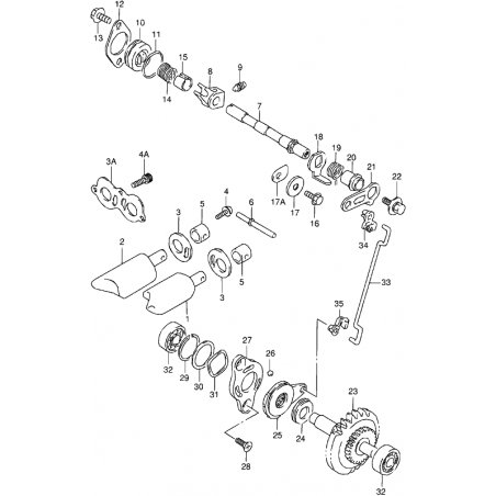 Pignon centrifuge de valves 125 RM 89 - 00