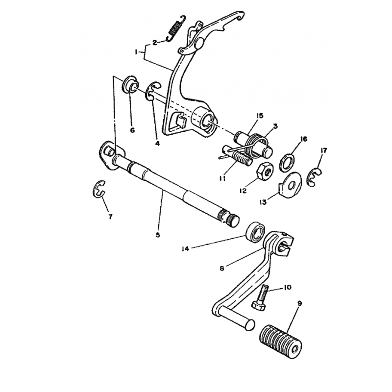 Levier de sélecteur 125 DTMX