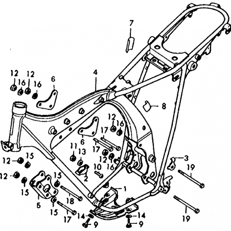 Support culasse 125 XL 76 - 78