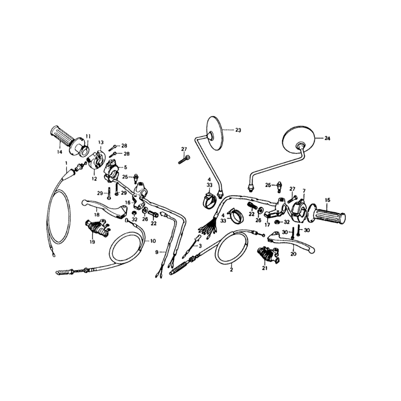 Vis de levier de frein avant 125 XL 76 - 78