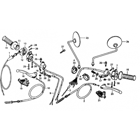Vis de levier de frein avant 125 XL 76 - 78