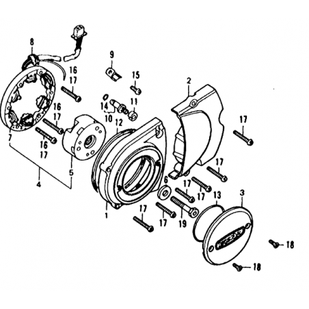 Vis de rotor 125 XL 76 - 78