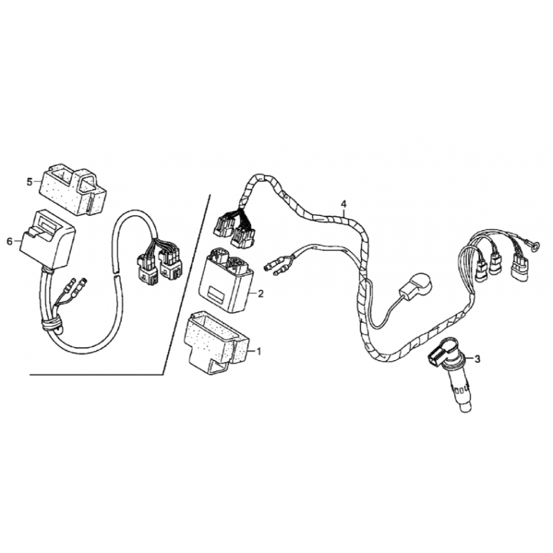 Support caoutchouc de cdi 250 450 CRF 08
