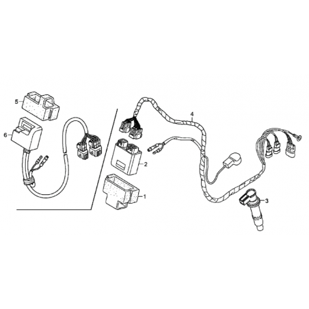 Support caoutchouc de cdi 250 450 CRF 08