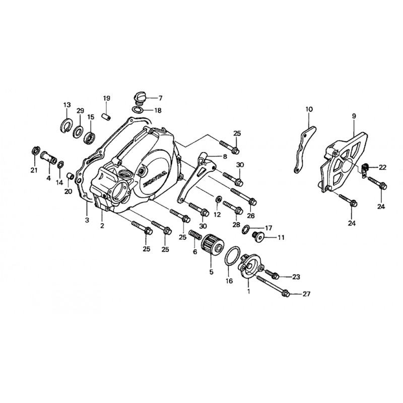 Couvercle de filtre à huile 450 CRF 02 - 08