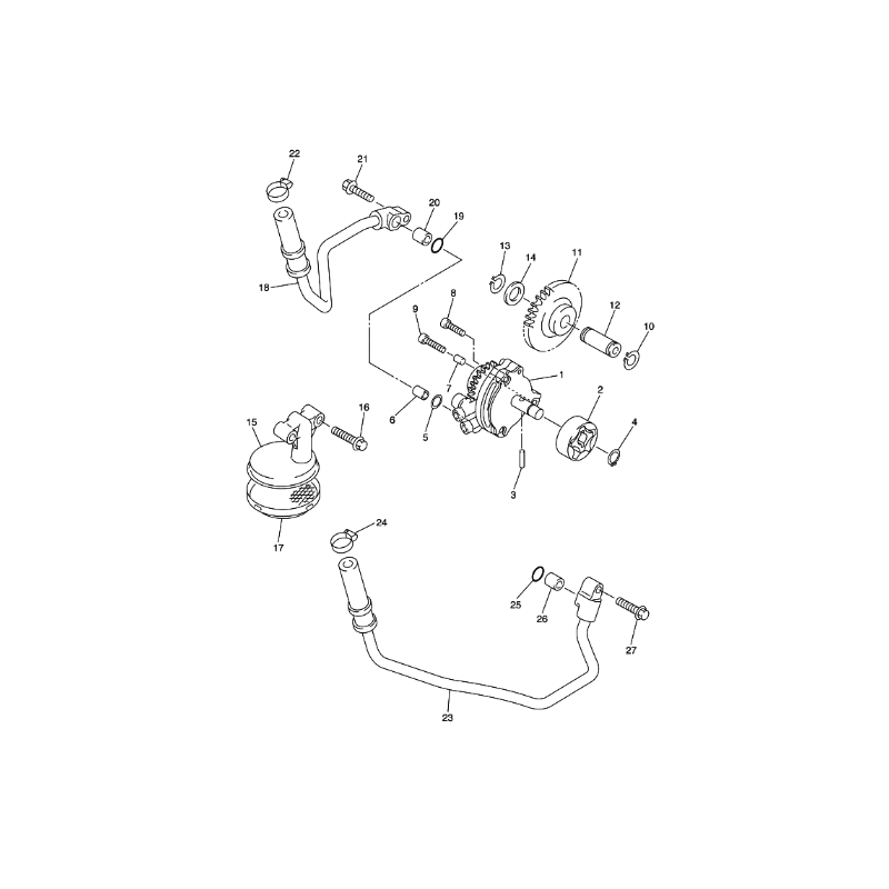Crépine de pompe à huile 450 YZF 03 - 05 / 450 WRF 03 - 06