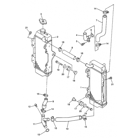 Durites de refroidissement 450 WRF 03 - 06