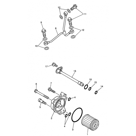 Durite de refoulement 450 YZF 03 -05 / 450 WRF 03 - 06