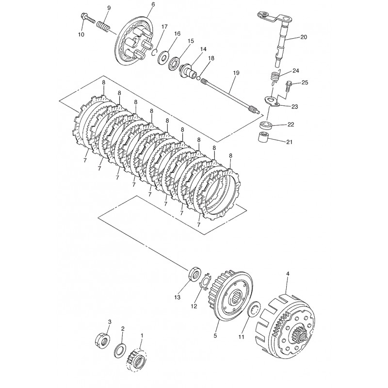 Levier de débrayage 450 YZF 03 / 450 WRF 04