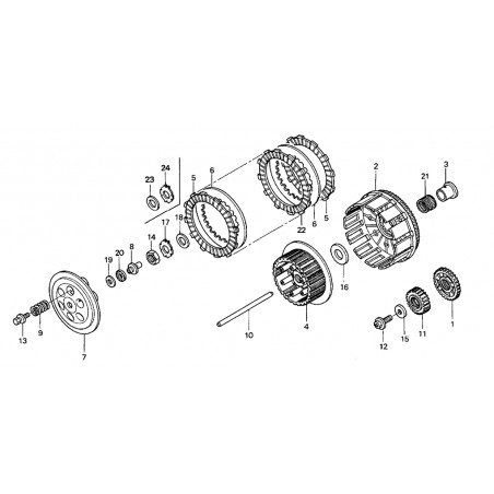Tige + Butée d'embrayage 450 CRF 05 - 09
