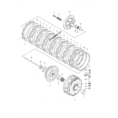 Noix d'embrayage 250 RMZ 07 - 10