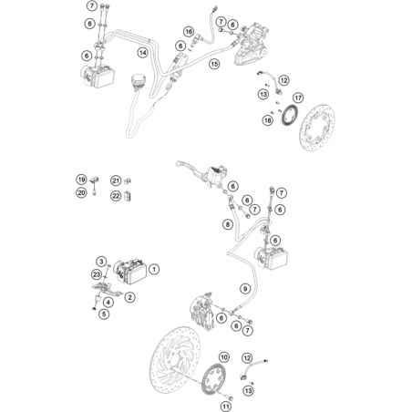 Capteur ABS 125 DUKE 13 - 23 / 200 DUKE 13 - 23 / 390 DUKE 13 - 23