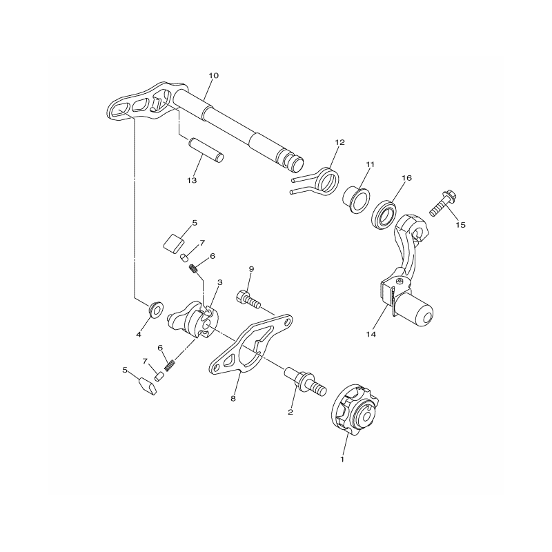 Système de sélection 250 YZF 16 - 18 / 250 WRF 15 - 18 / 450 YZF 16 - 18 / 450 WRF 16 - 18
