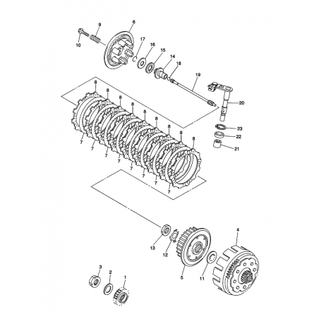 Levier de débrayage 450 YZF 06