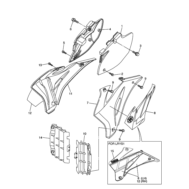 Protèges radiateurs 250 450 YZF 06