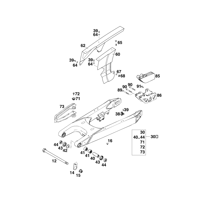Guide chaine 400 EGS 95 - 97 ( LC4 )