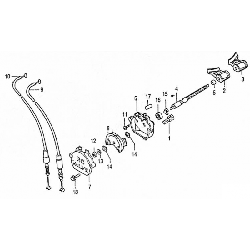 Support de câbles de valves 125 CRM 90 - 99