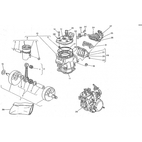 Ecrous de cylindre 250 WR 92 - 13 / 250 CR 92 - 04 / 300 WR 09 - 13 / 360 WR 94 - 02 / 360 CR 92 - 93