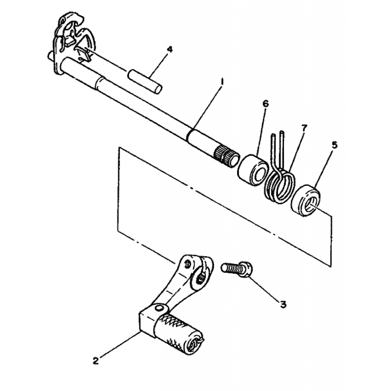 Ressort de sélection 250 YZ 86 - 87 / 490 YZ 87