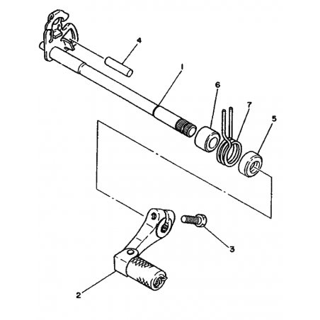 Ressort de sélection 250 YZ 86 - 87 / 490 YZ 87