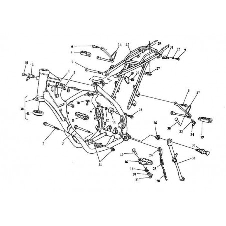 Axe + vis de boucle 125 WRE 98 - 10