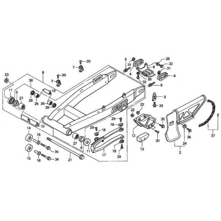 Capuchons anti-poussière de bras oscillant 125 CRM 90 - 99