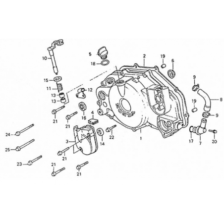 Couvercle de pompe à huile 125 CRM 90 - 94