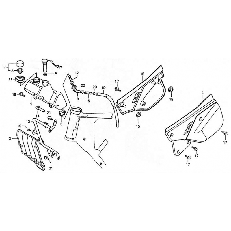 Support de réservoir d'huile 125 CRM 90 - 99