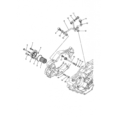 Couvercle filtre à huile 250 450 YZF WRF 03 - 07