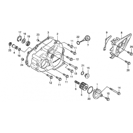 Couvercle de filtre à huile 450 CRF 09 - 16