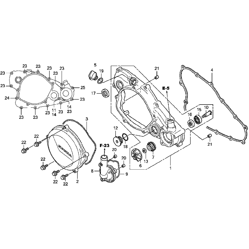 Vis de couvercle d'embrayage 450 CRF 09