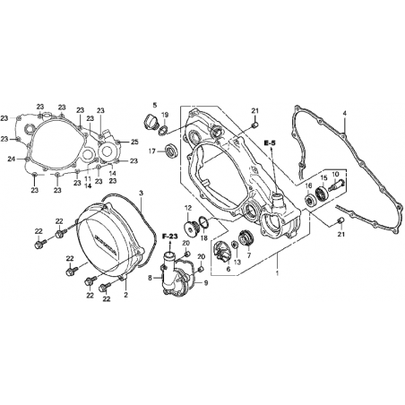 Vis de couvercle d'embrayage 450 CRF 09