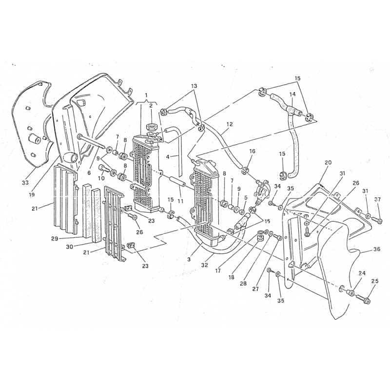Durite de refroidissement 410 TE 97 - 00 / 610 TE TC 98 - 00